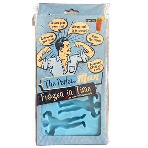 The Perfect Man Ice Cube Mold Frozen In Time Gag Gift‎ Barware Bridal Wedding